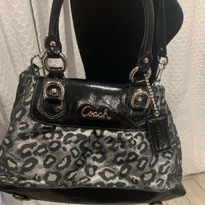 COACH Snow Leopard Shoulder Bag